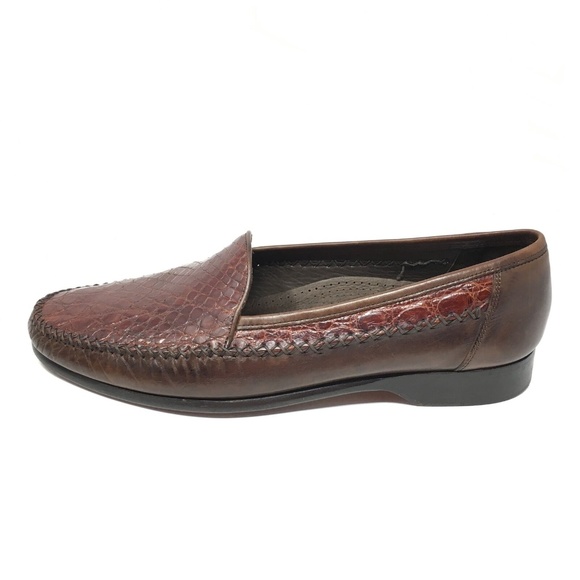 Bragano Cole Haan Loafers Shoes Size 9.5 Crocodile main image 5